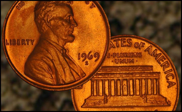 1969-S Doubled Die Obverse Lincoln Cent