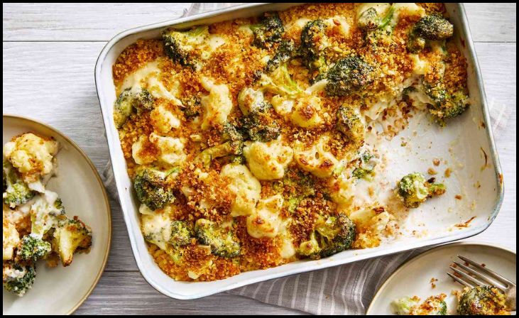 Cauliflower and Broccoli Casserole