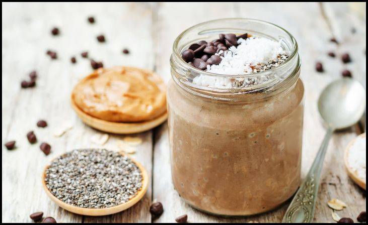 Chocolate Peanut Butter Overnight Oats