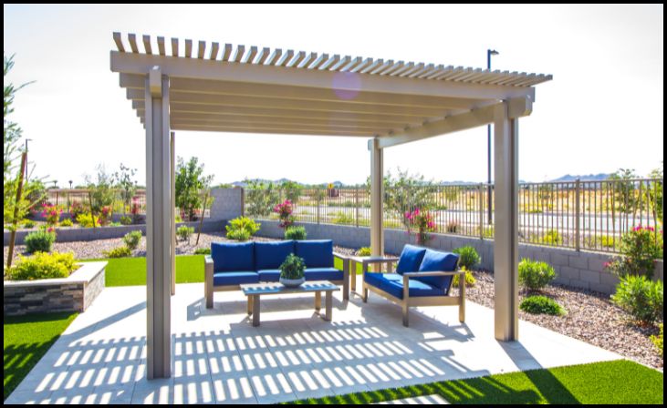 Mature Garden Pergola