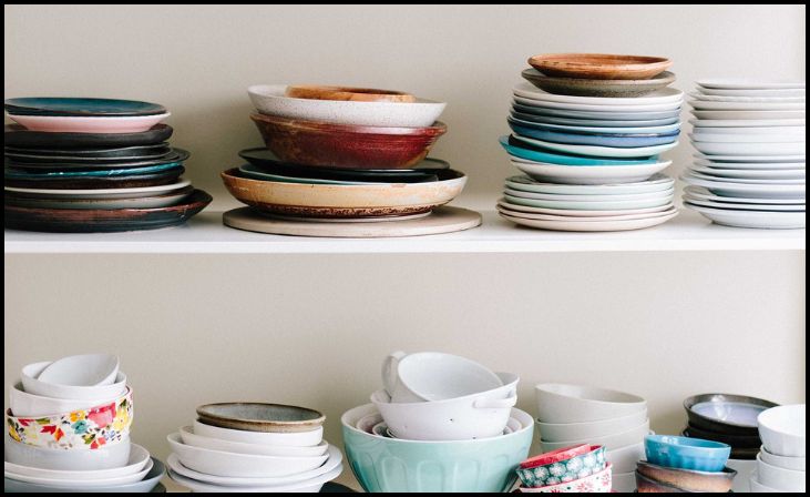 Mismatched Dishware