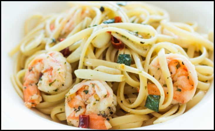 Pesto Shrimp Scampi